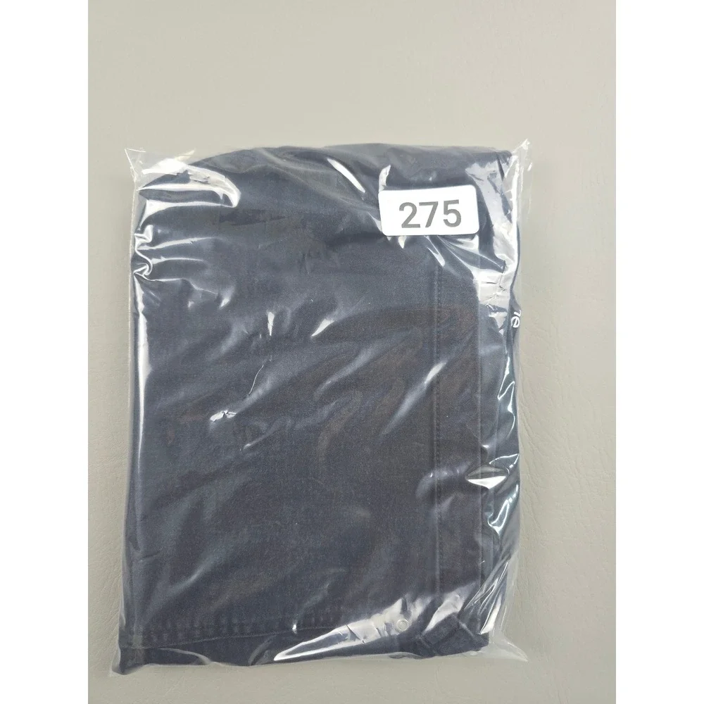 Liz Claiborne Classic Shorts Women 8 Black Pull On Stretch Denim Casual 7 Inseam